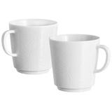 Henkelbecher-Set, Weiß, 2-tlg. | Meissen Vitruv Graphic