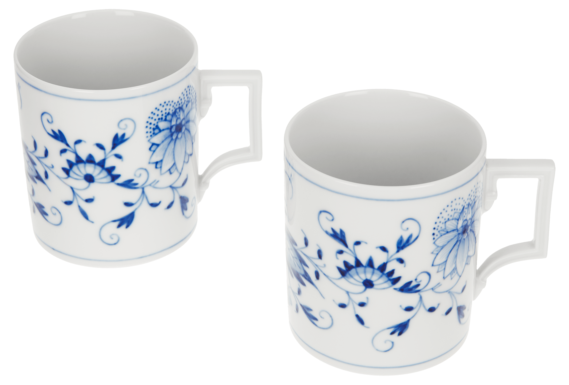 Henkelbecher - Set, Zwiebelmuster, 2 - tlg. | Meissen Neuer Ausschnitt 800101 - c5504 - Meissen Weimar