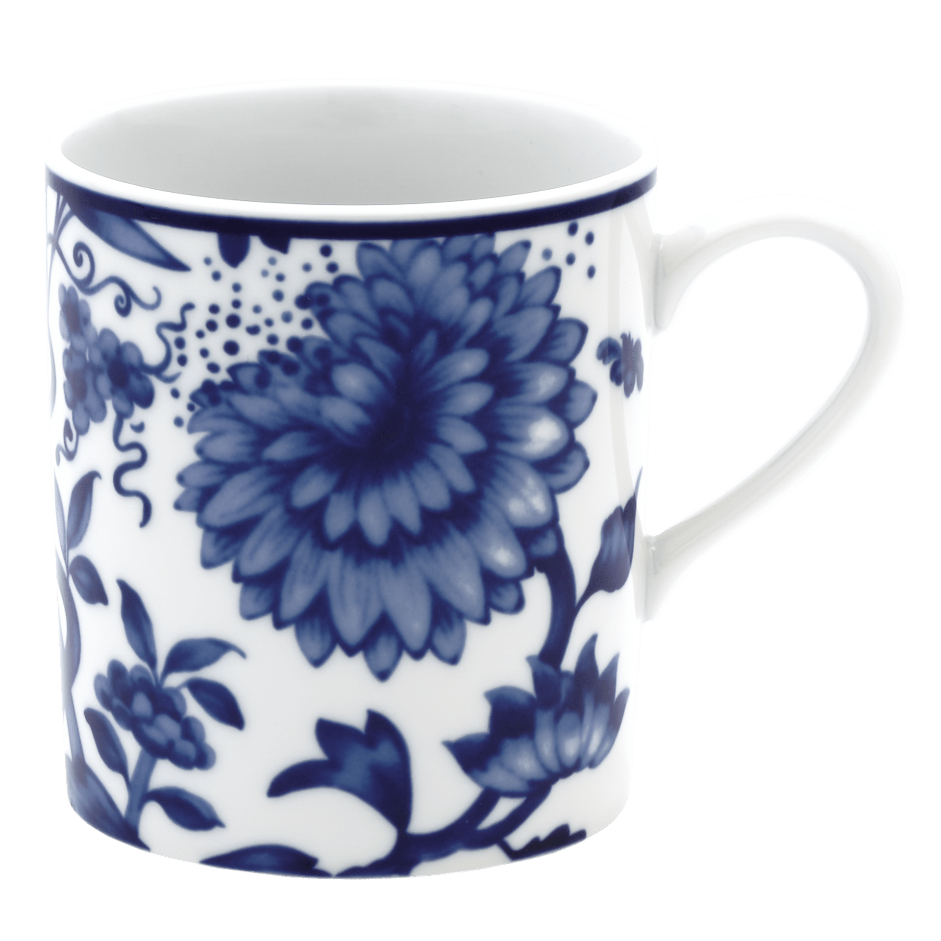 Henkelbecher, Weiß, H 9 cm | Meissen No.41 Zwiebelmuster 79b500-36575 - Meissen Weimar