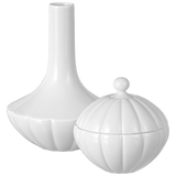 Home Deco-Set Vase & Dose, Weiß, 20 cm, 15 cm | Meissen Schalen Kollektion