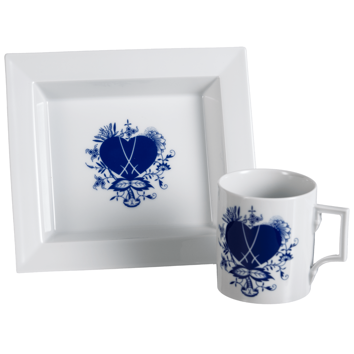 Homeoffice - Set Kaffeebecher & Vide - Poche Blue Passion, 2 - teilig | The Meissen Vide - Poche - Collection 79a451 - c5554 - Meissen Weimar
