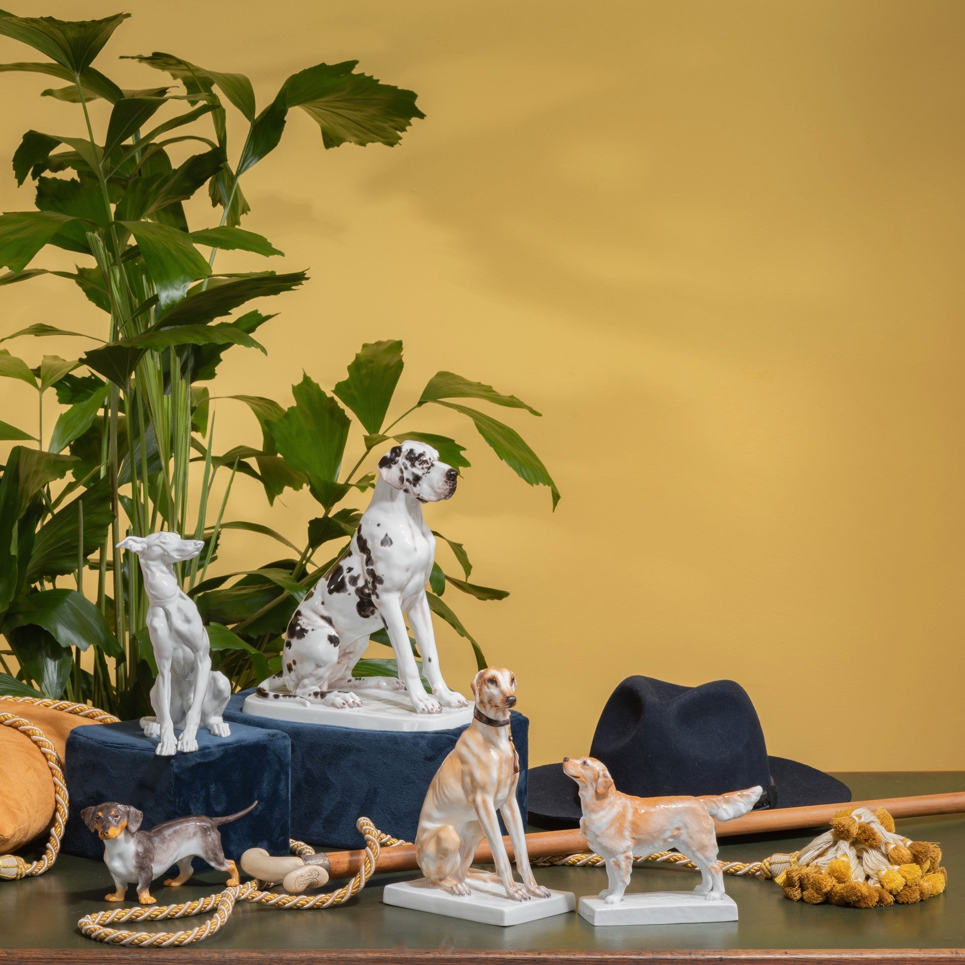 Hund - Figur Bologneser, Weiß, H 20 cm | Meissen Figuren Individuell 000001-78685 - Meissen Weimar