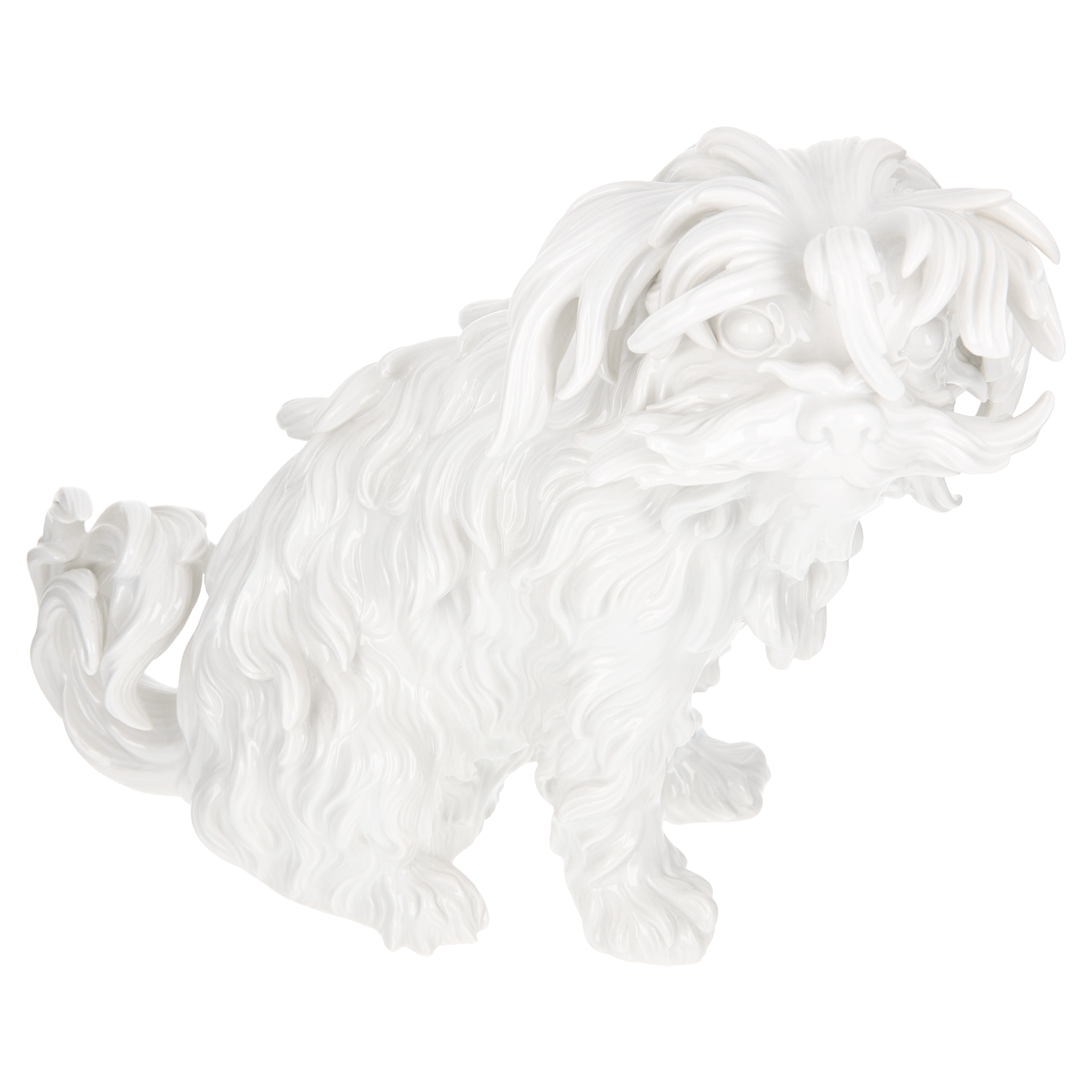 Hund - Figur Bologneser, Weiß, H 20 cm | Meissen Figuren Individuell 000001-78685 - Meissen Weimar