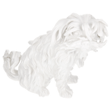 Hund-Figur Bologneser, Weiß, H 20 cm | Meissen Figuren Individuell
