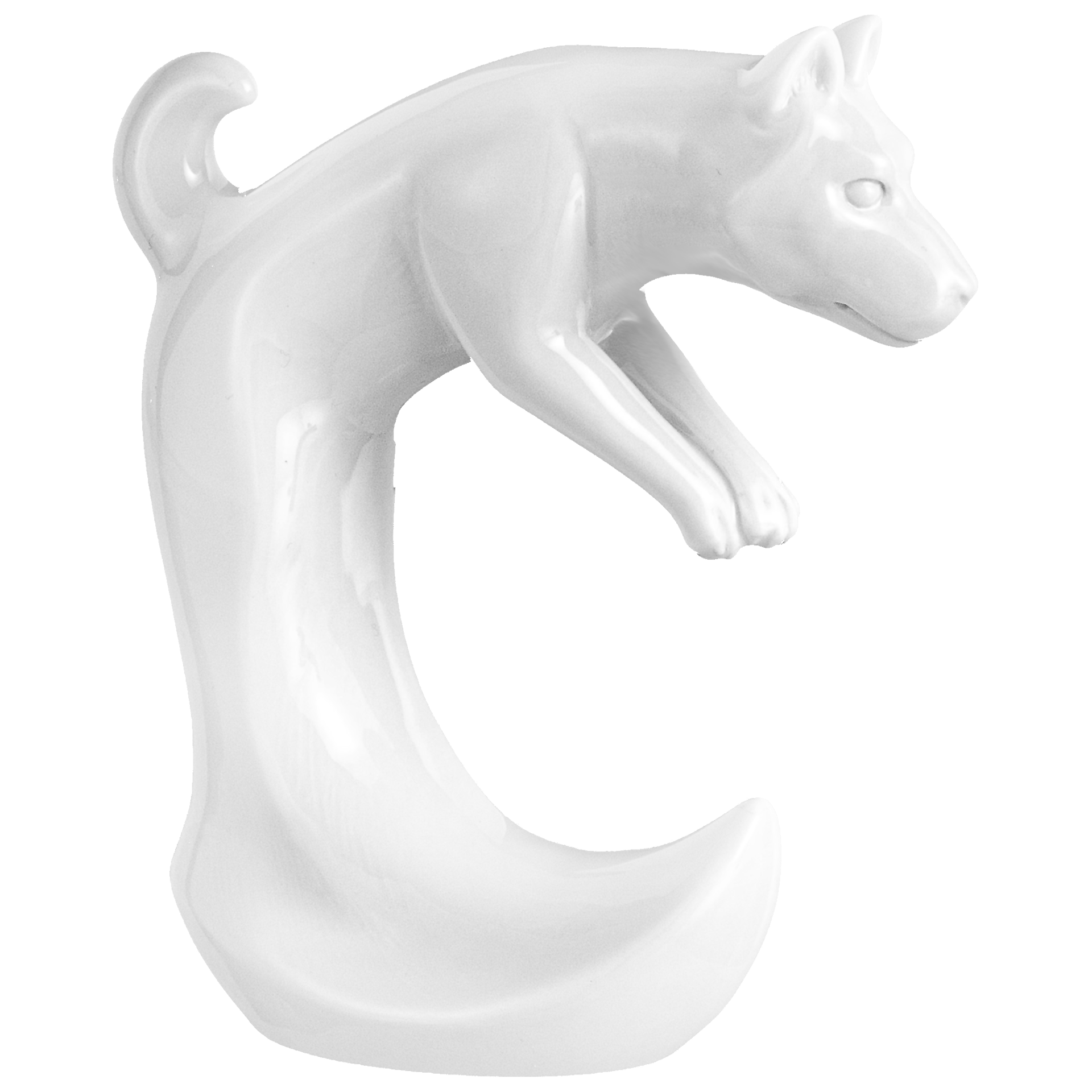 Hund, Weiß, H 11,5 cm | Meissen Figuren Chinesisches Jahrestier 000001 - 83660 - Meissen Weimar