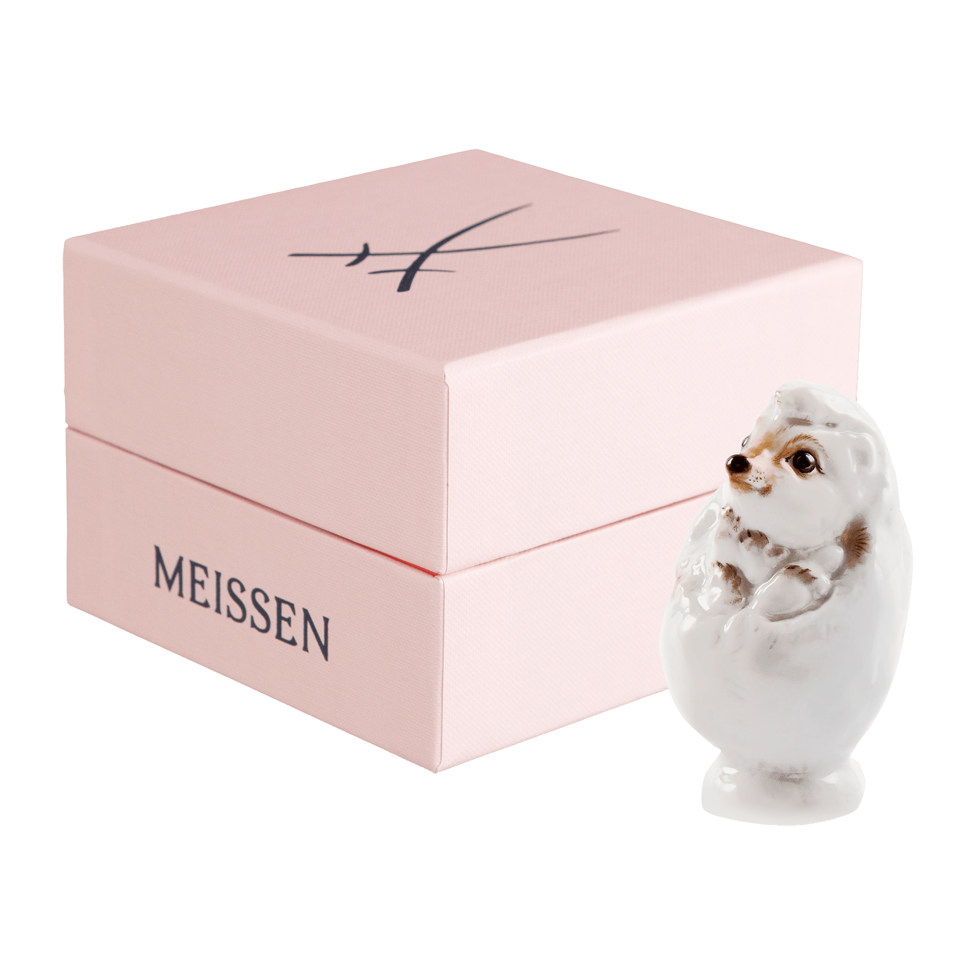 Igel, Bunt staffiert, leicht, H 5,5 cm | Meissen Figuren - Edition Tierkinder 900600 - 78001 - Meissen Weimar