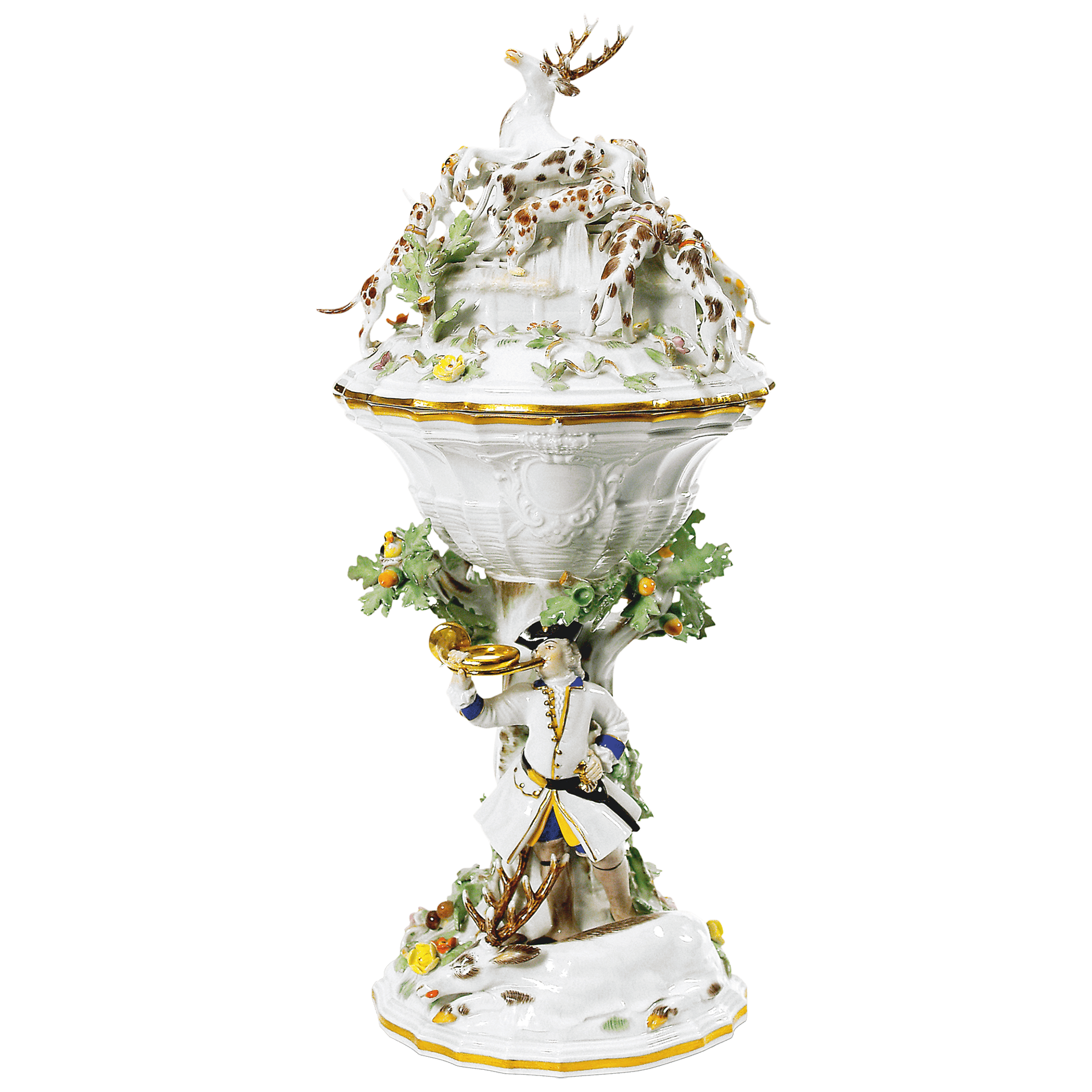 Jagdpokal Skulptur exklusiv H 37 cm | Meissen Exklusiv - Kollektion 900380 - 80543 - Meissen Weimar