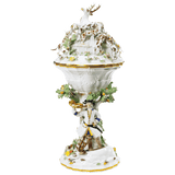 Jagdpokal Skulptur exklusiv H 37 cm | Meissen Exklusiv-Kollektion