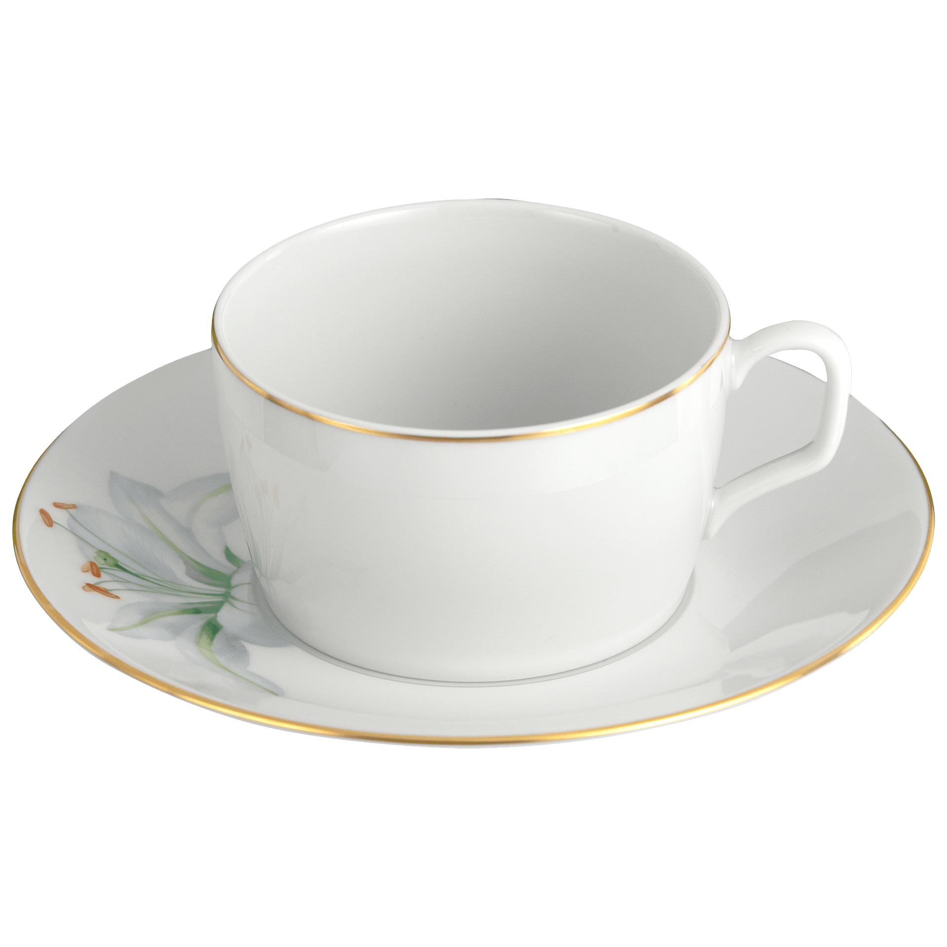 Kaffeetasse mit Untertasse, Giant Bloom, H 6,5 cm | Meissen Cosmopolitan 61b161 - 37582 - Meissen Weimar