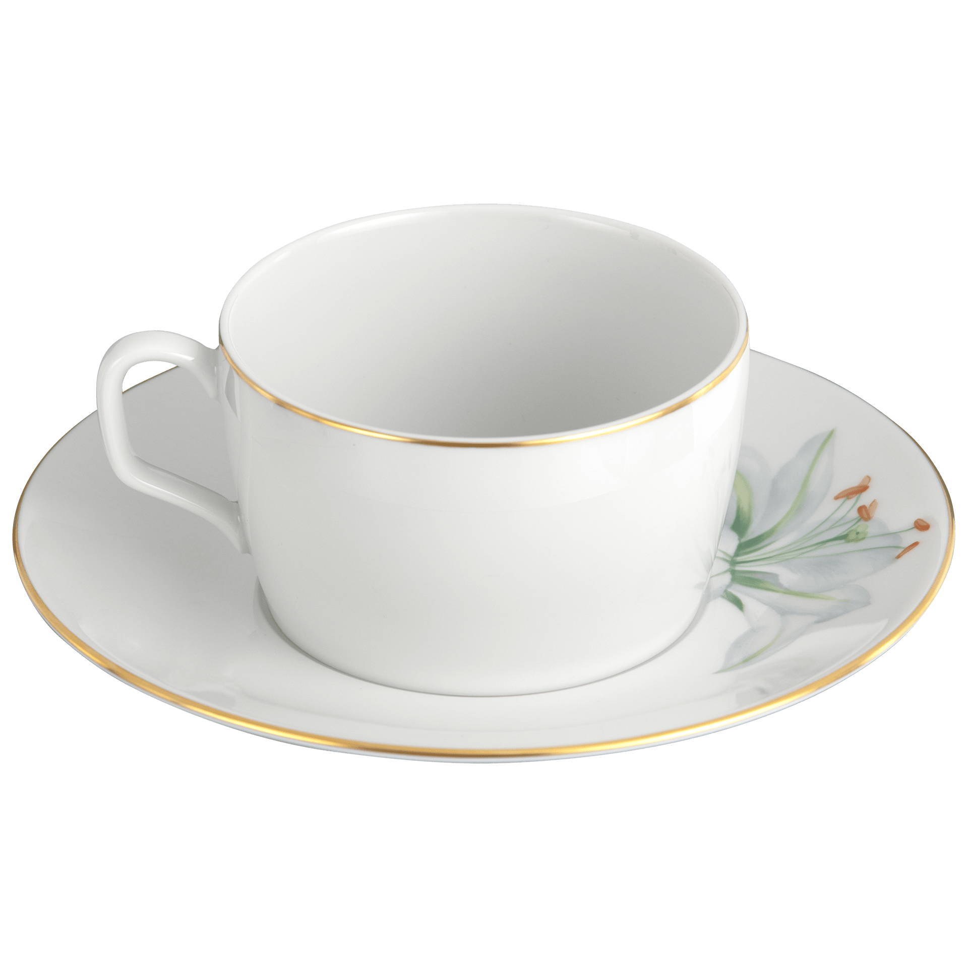 Kaffeetasse mit Untertasse, Giant Bloom, H 6,5 cm | Meissen Cosmopolitan 61b161 - 37582 - Meissen Weimar