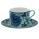 Kaffeetasse mit Untertasse Seladongrün, H 7.5 cm | Meissen No.41 Casa