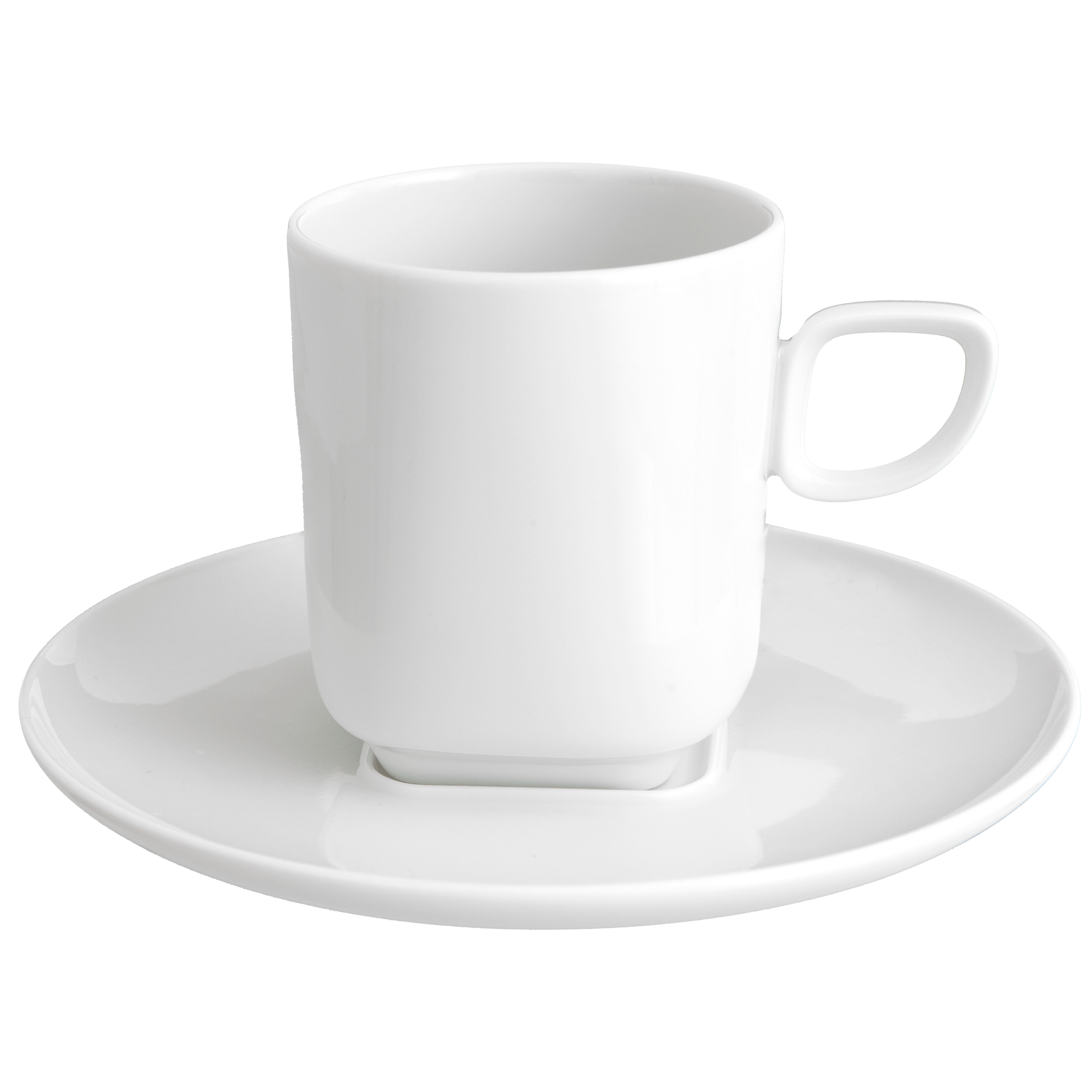 Kaffeetasse mit Untertasse Weiß Ø 16 cm, H 9 cm, 0,2 l | Meissen Nova 000001-46982 - Meissen Weimar