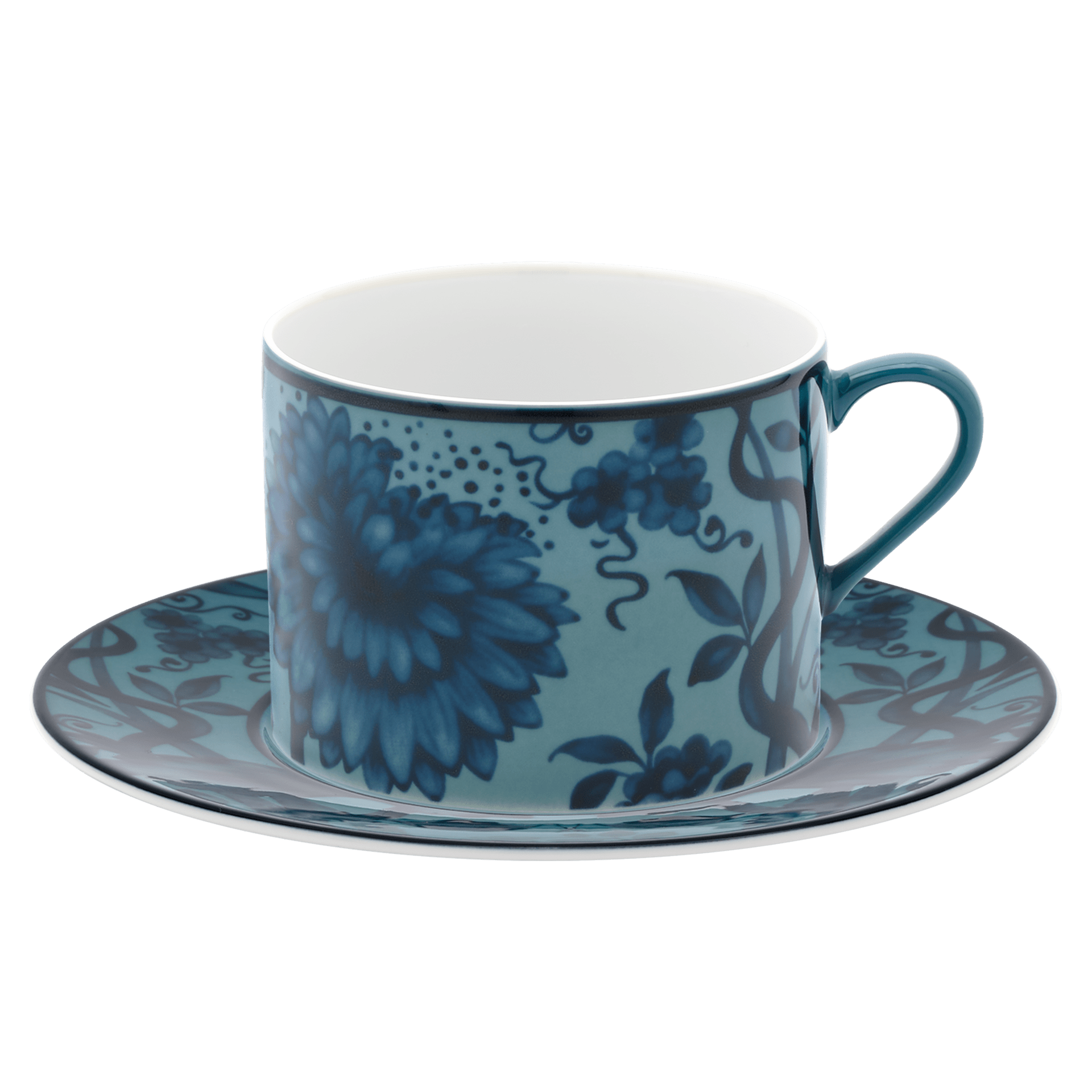 Kaffeetasse petrol Ø 14,5 cm | Meissen No. 41 Noble Blue 79b560-36582 - Meissen Weimar