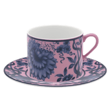 Kaffeetasse, rosa, H 7,5 cm | Meissen No. 41 Noble Blue