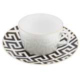 Kaffeetasse, Royal Palace, schwarz mit goldener Kontur, weißer Rand, V 0,25 l | Meissen Cosmopolitan