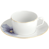 Kaffeetasse und Untertasse, Stiefmütterchen Goldrand, V 0,25 l | Meissen Cosmopolitan