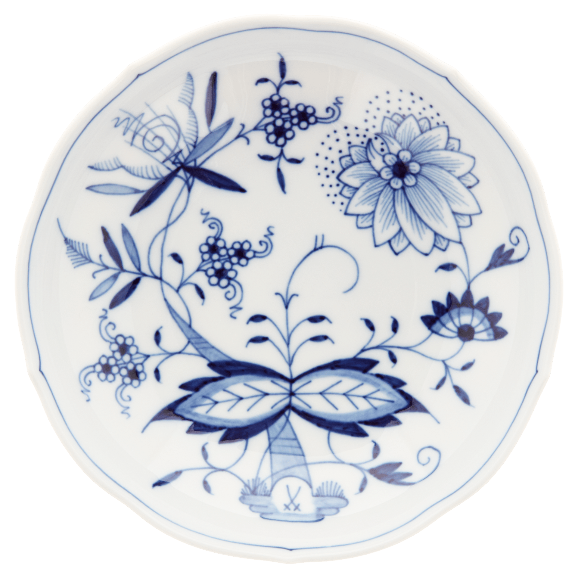 Kaffeetasse, Zwiebelmuster, kobaltblau, weißer Rand, V 0,2 l | Meissen Form 'Neuer Ausschnitt' 800101 - 00582 - Meissen Weimar