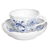 Kaffeetasse, Zwiebelmuster, kobaltblau, weißer Rand, V 0,2 l | Meissen Neuer Ausschnitt