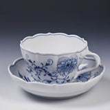 Kaffeetasse, Zwiebelmuster, kobaltblau, weißer Rand, V 0,3 l | Meissen Neuer Ausschnitt