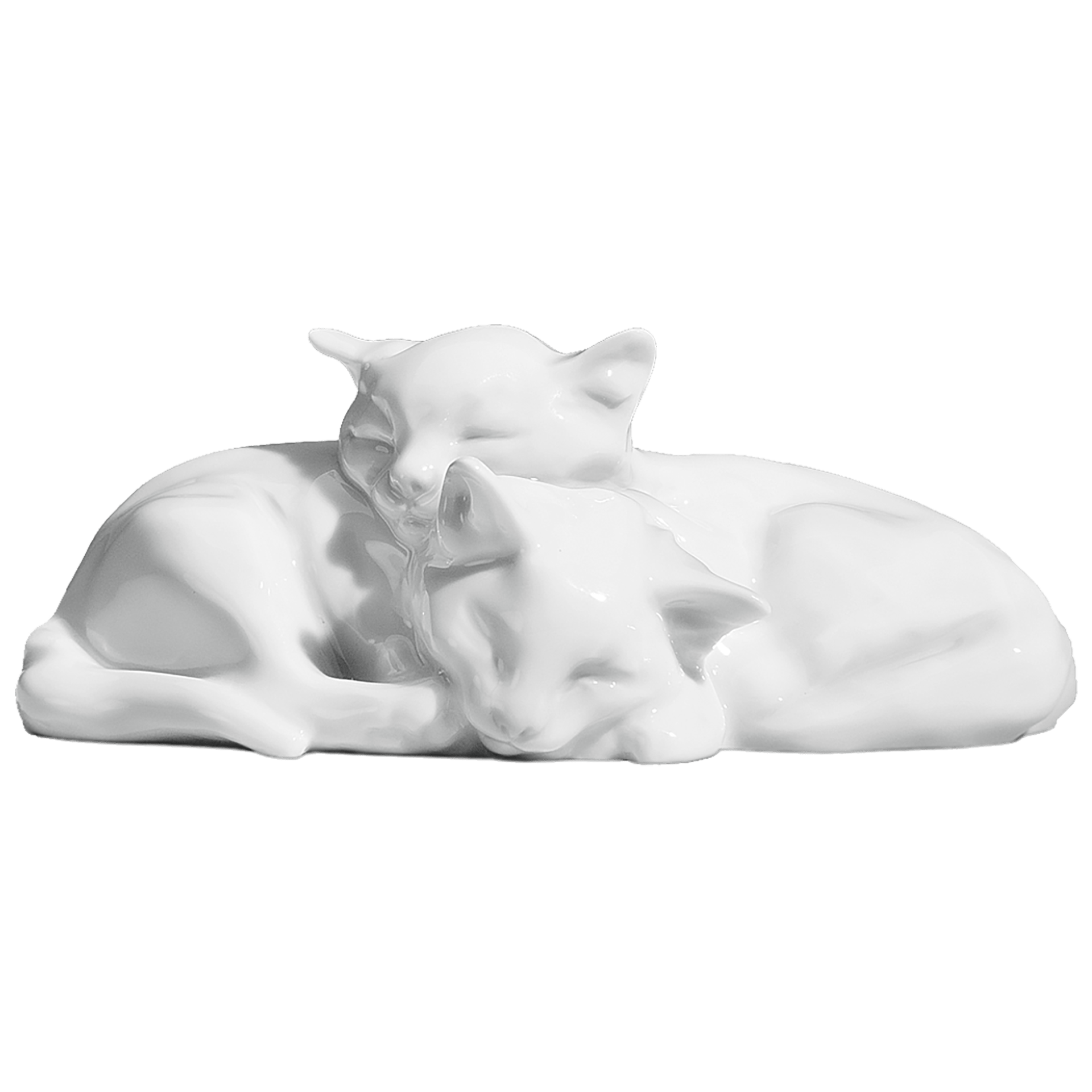 Katzengruppe, Weiß, H 4,5 cm | Meissen Figurengruppe 000001 - 78837 - Meissen Weimar
