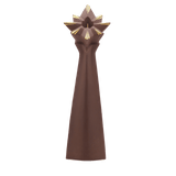 Kerzenhalter Böttgersteinzeug H 30 cm | Meissen Böttgersteinzeug