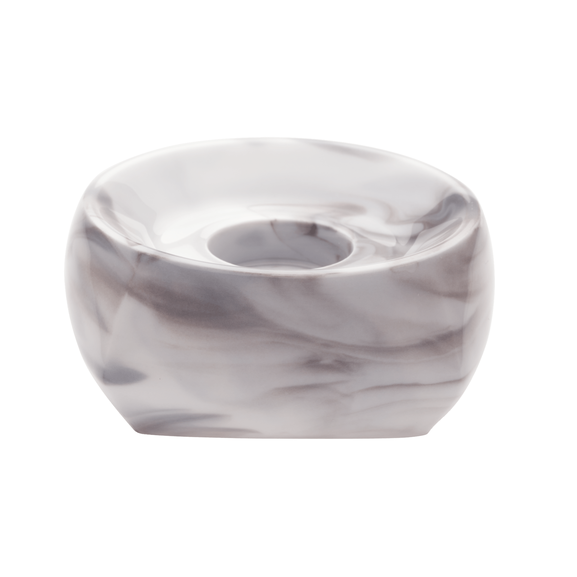 Kerzenhalter Stabkerze, Marmoriert Light Grey, H 3,2 cm | Meissen Antactica Collection 004001 - 53131 - Meissen Weimar