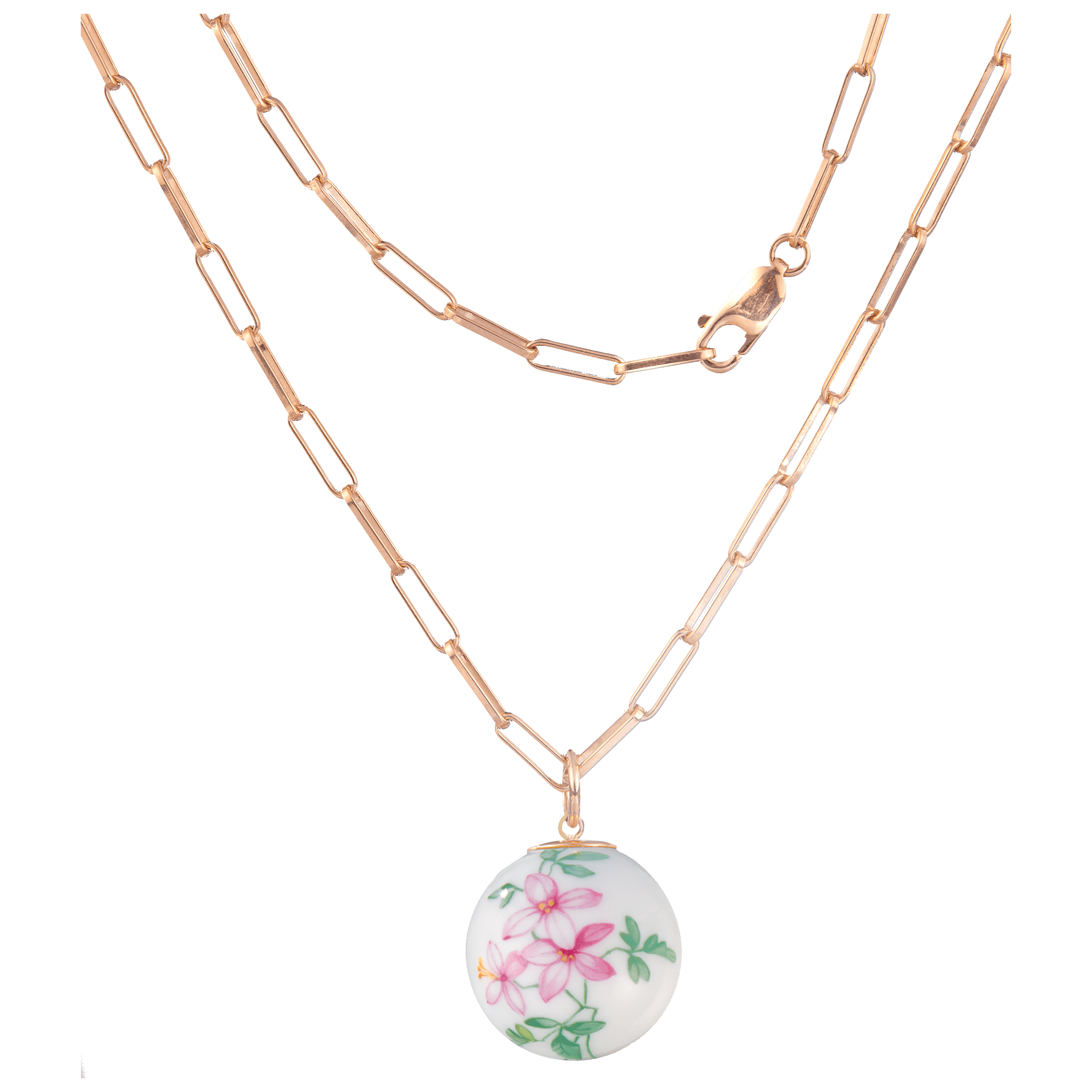 Kette Laguna rosé vergoldet Ø 3 mm Länge 100 cm | Meissen Schmuck Individuell mpj98cla51c100 - Meissen Weimar