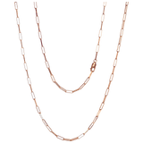 Kette Laguna rosé vergoldet Ø 3 mm Länge 100 cm | Meissen Schmuck Individuell