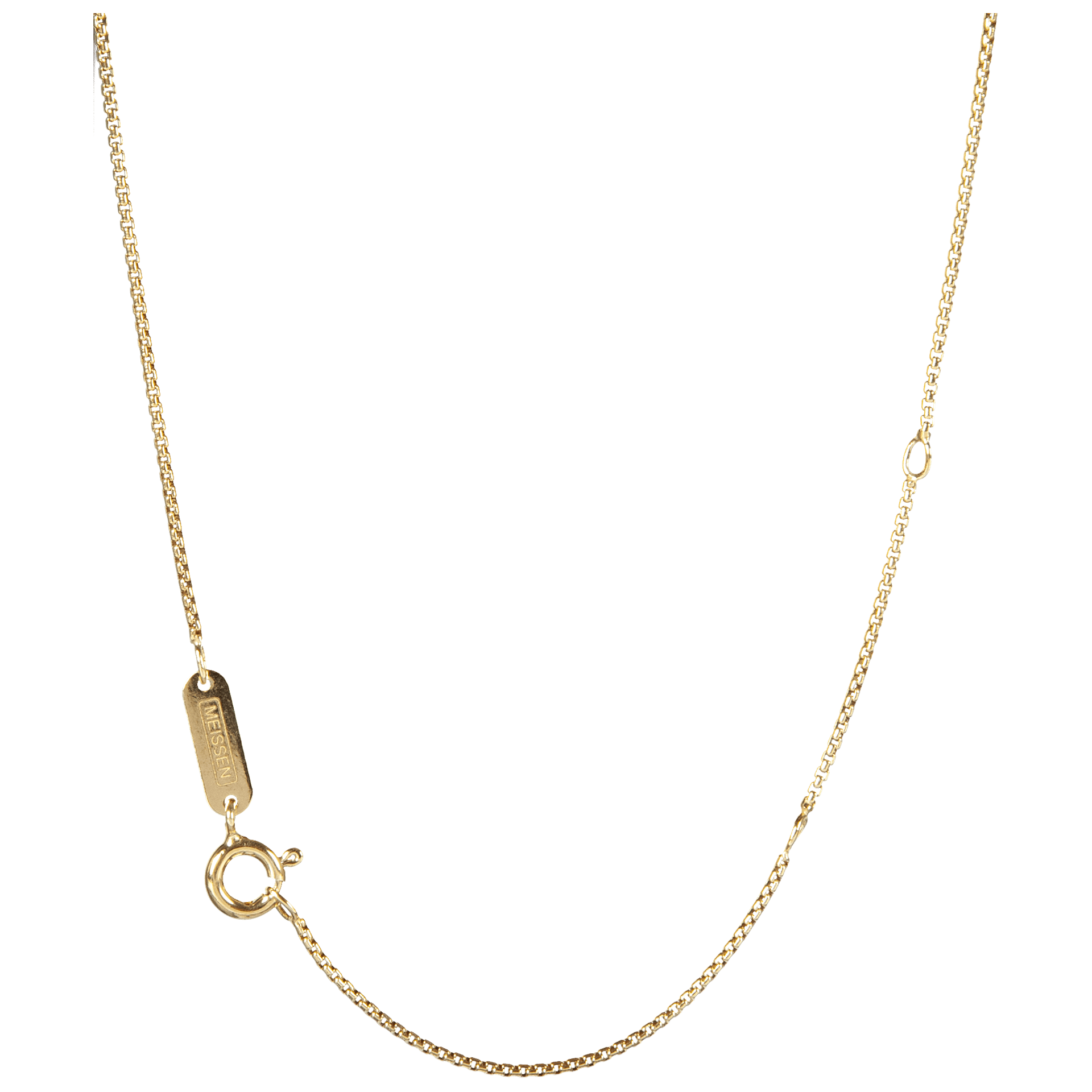 Kette Venezia halbrund gelbvergoldet, Ø 1,2 mm, L 50 cm | Meissen Schmuck Individuell mpj98cvr6150 - Meissen Weimar