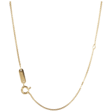 Kette Venezia halbrund gelbvergoldet, Ø 1,2 mm, L 50 cm | Meissen Schmuck Individuell