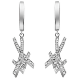 Klappcreole Swords Pavé Weißgold 750, 6,4 g | Meissen Swords Collection