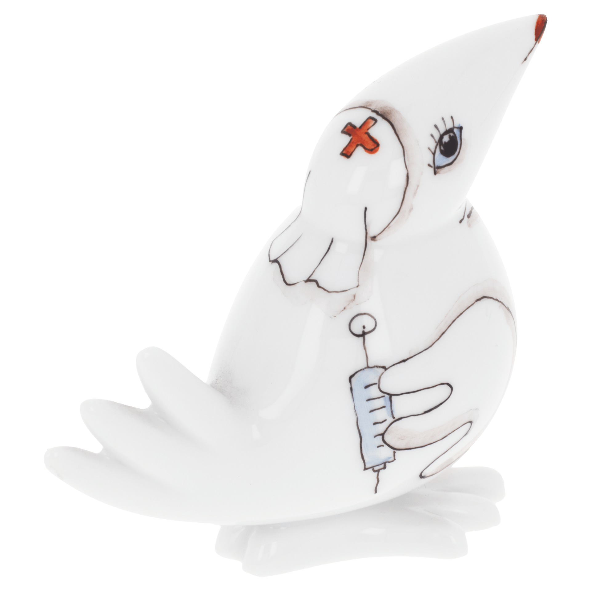 Krankenschwester, H 6 cm | Meissen Figuren - Edition Spassvogel 71A226 - 77410 - Meissen Weimar