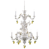 Kronleuchter Zitrone, Porzellan, H 105 cm | Meissen Figuren-Edition Künstlerkapelle