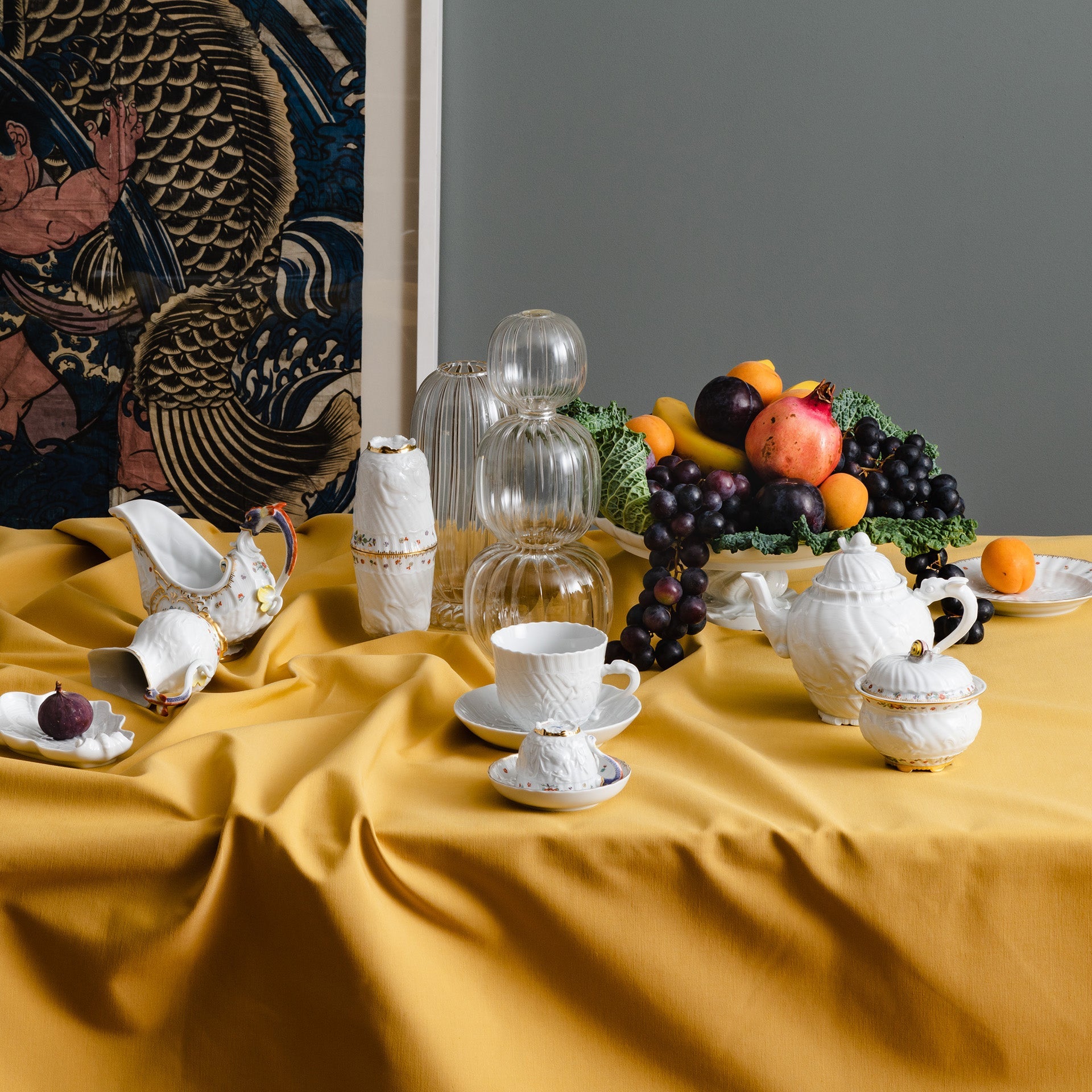 Kuchenschale, Weiß, ø 29 cm | Meissen Schwanendessin 000001-05506 - Meissen Weimar