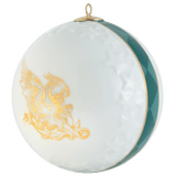 Kugel Reliefsterne, Geflügelte Löwin, Ø 7 cm | Meissen Zweigschmuck Kugel Kollektion