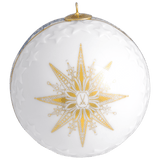Kugel Reliefsterne, "Meissen Christmas Star", blau, Ø 7 cm | Meissen Zweigschmuck Kugel Kollektion