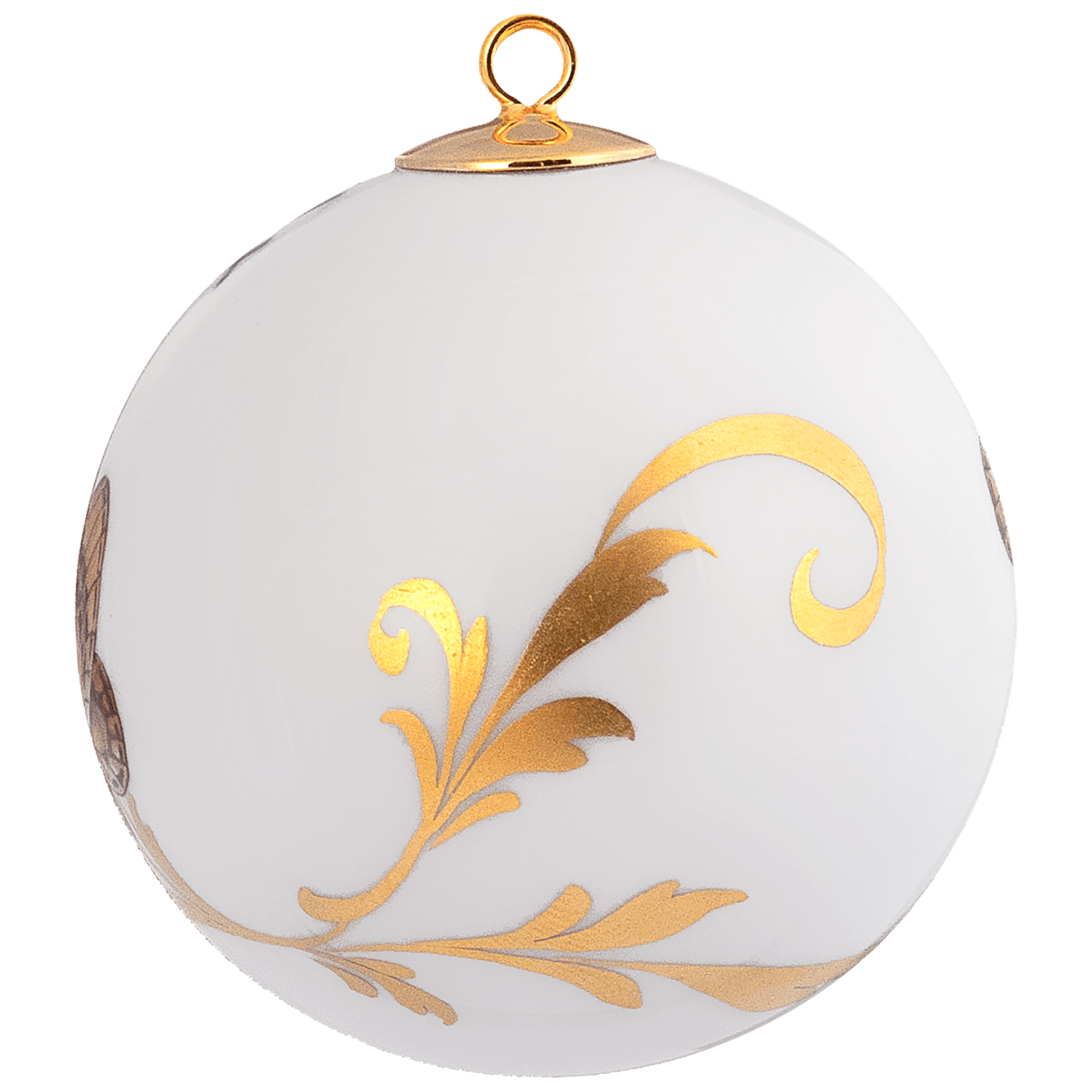 Kugel, Schmetterlinge, goldene Ranken, Ø 5 cm | Meissen Zweigschmuck Kugel Kollektion 696101 - 55M09 - Meissen Weimar