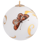 Kugel, Schmetterlinge, goldene Ranken, Ø 5 cm | Meissen Zweigschmuck Kugel Kollektion