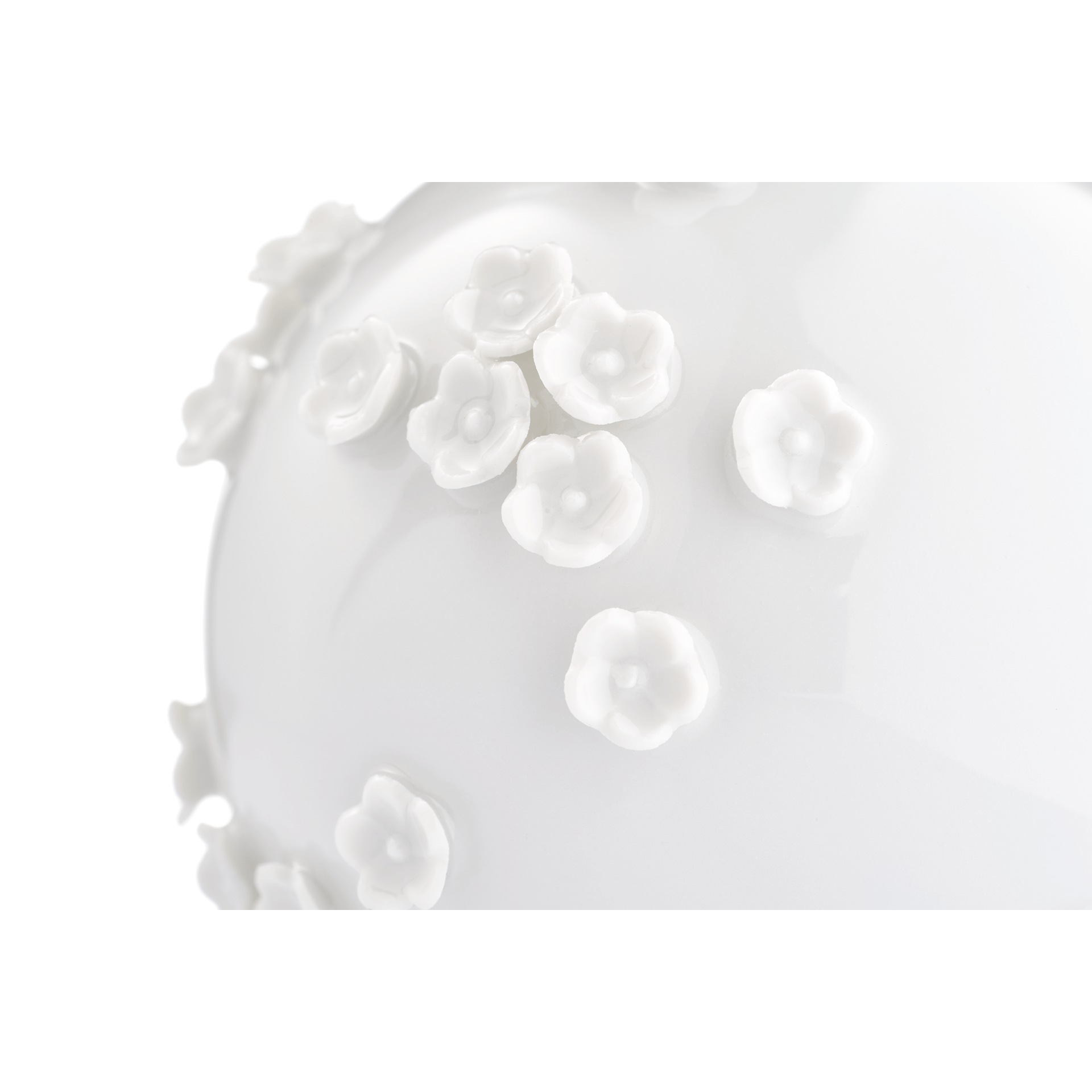 Kugel, Schneeballblüten, Weiß, Ø 5 cm | Meissen Zweigschmuck Kugel Kollektion 000001 - 55M21 - Meissen Weimar