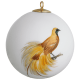 Kugel, Vogelmalerei, exotisch, bunt, Motiv: Paradiesvogel, Ø 5 cm | Meissen Zweigschmuck Kugel Kollektion