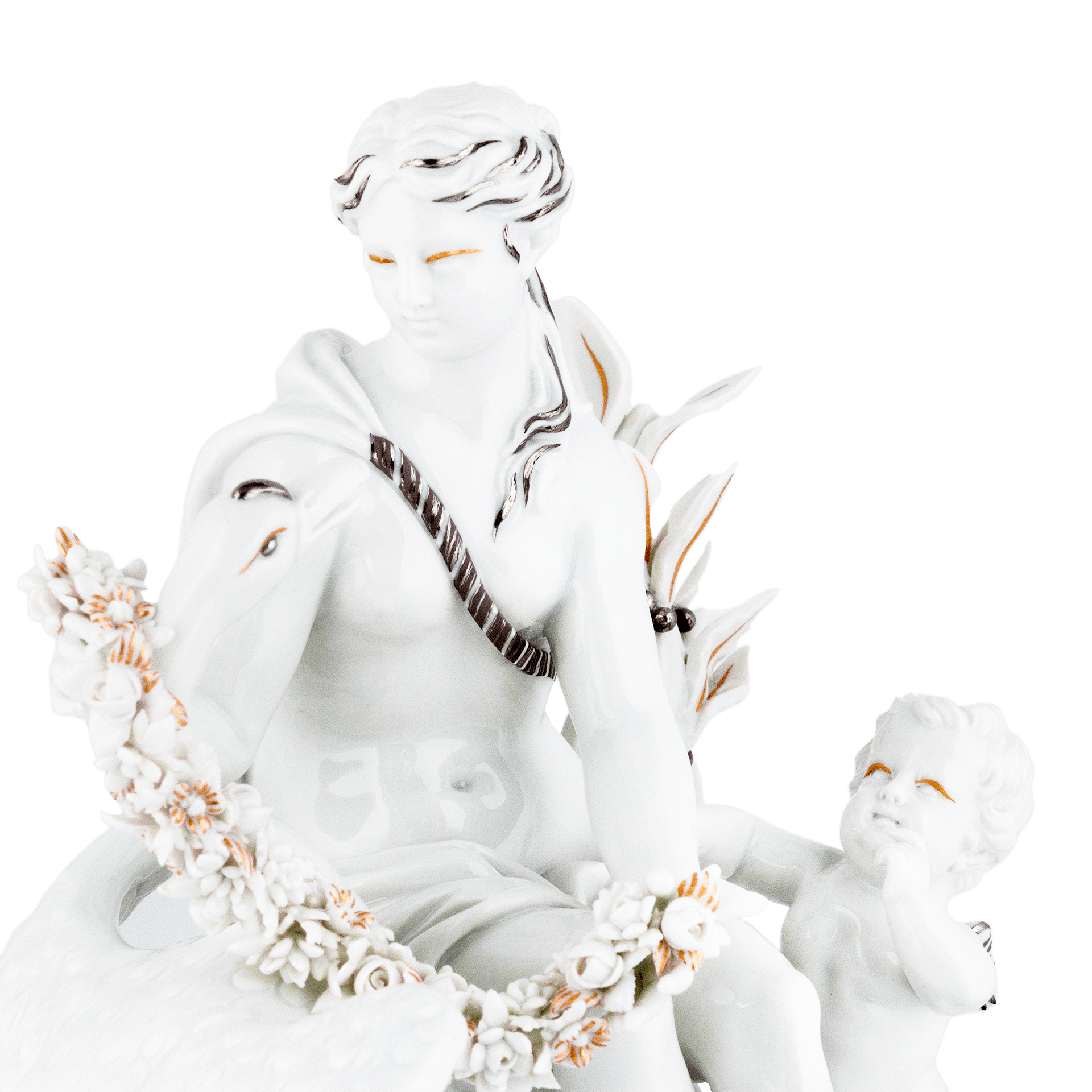 Leda mit Schwan, Lim. 25, H 17,5 cm | Meissen Limitierte Meisterwerke 908184-70521 - Meissen Weimar