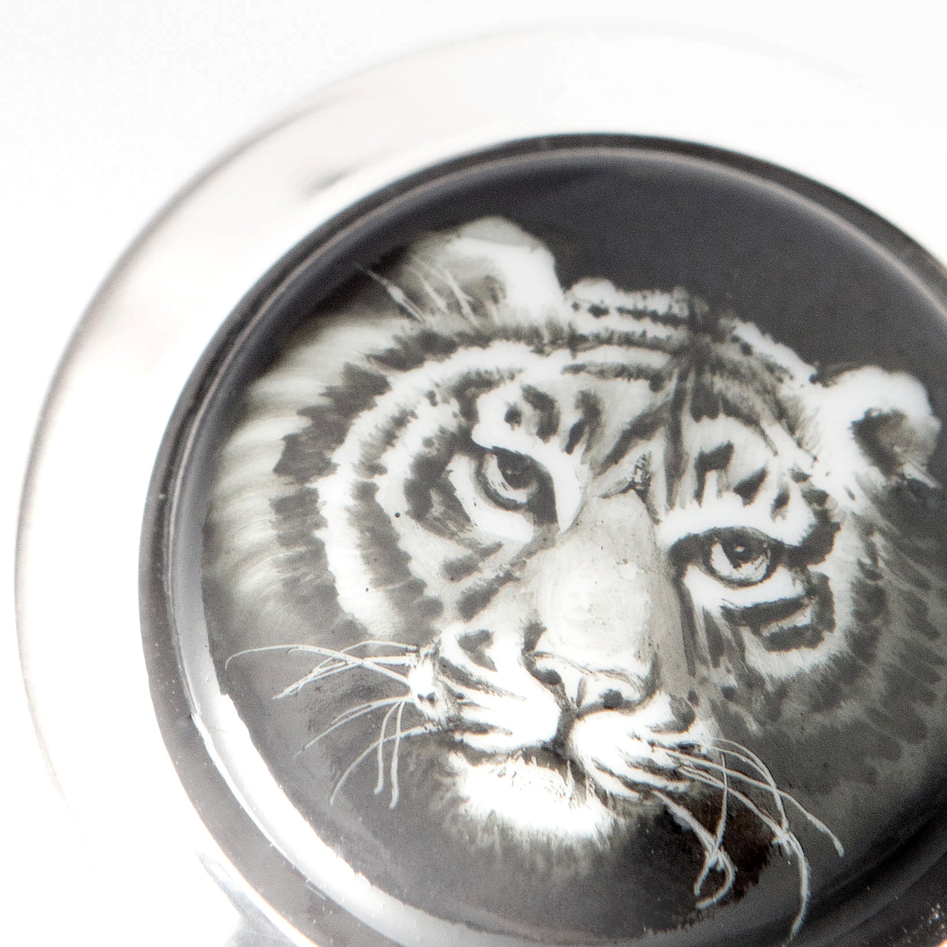 Lederarmband Tiger Motiv, 21 cm | Meissen Geschenke mpj60ti930c - Meissen Weimar