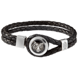 Lederarmband Tiger Motiv, 21 cm | Meissen Geschenke