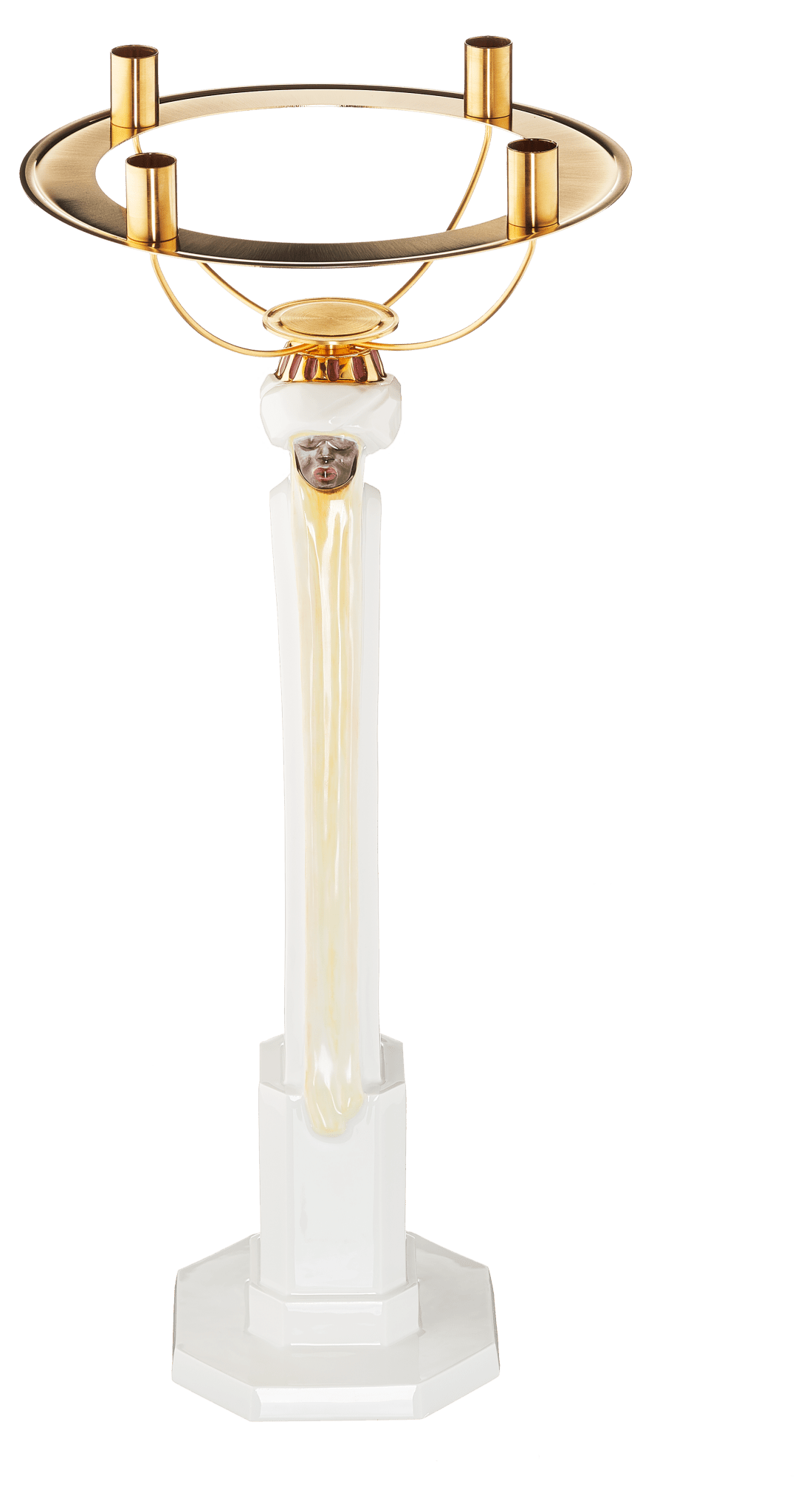 Leuchter Balthasar, bunt, H 46 cm | Meissen Exklusiv - Kollektion 900380 - 79m03 - Meissen Weimar