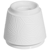 Leuchter Biskuit Weiß, H 6,5 cm | Meissen Vitruv Graphic
