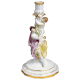 Leuchter, bunt und gold staffiert, H 32 cm | Meissen Limitierte Meisterwerke