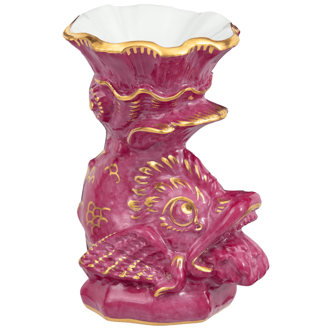 Leuchter Purpur und Gold, H 6,4 cm | Meissen Leuchter - Edition 90a458 - 79186 - Meissen Weimar