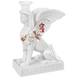 Leuchter Sphinx, Purpur und Gold, H 22,5 cm | Meissen Atelier-Edition