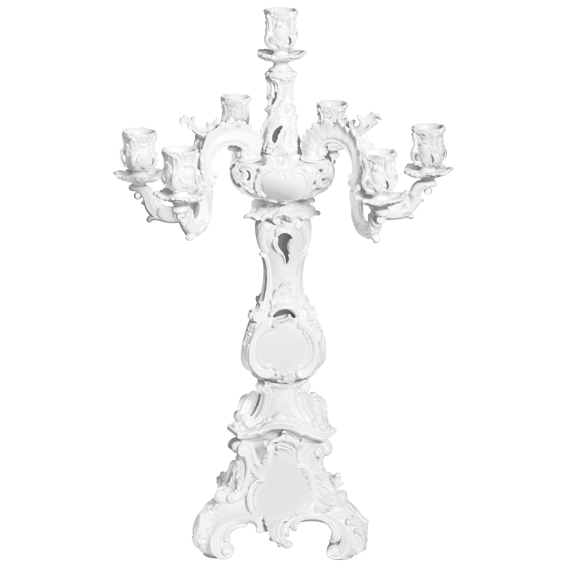 Leuchter Weiß Höhe 67 cm | Meissen Exklusiv - Kollektion 000080 - 79400 - Meissen Weimar