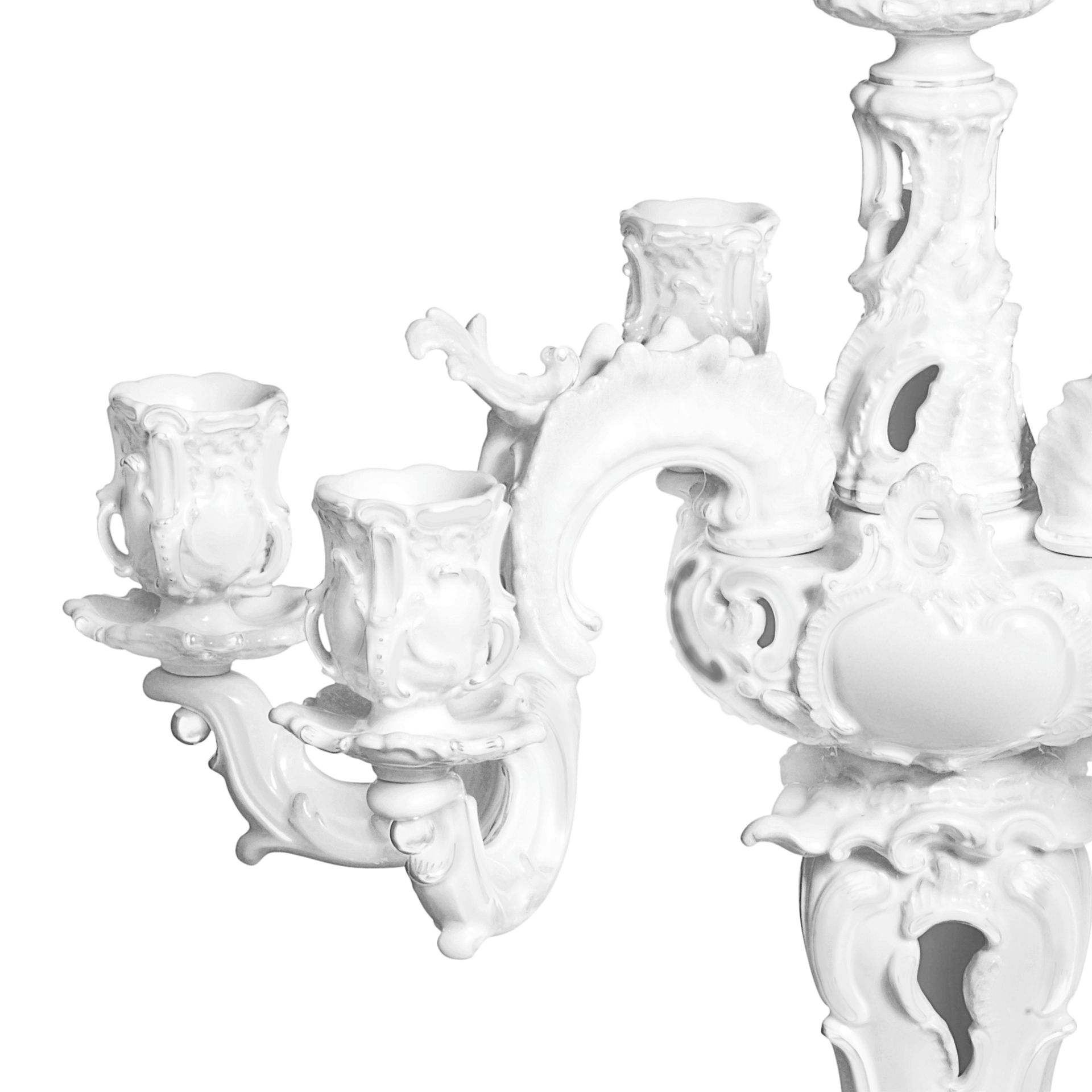 Leuchter Weiß Höhe 67 cm | Meissen Exklusiv - Kollektion 000080 - 79400 - Meissen Weimar